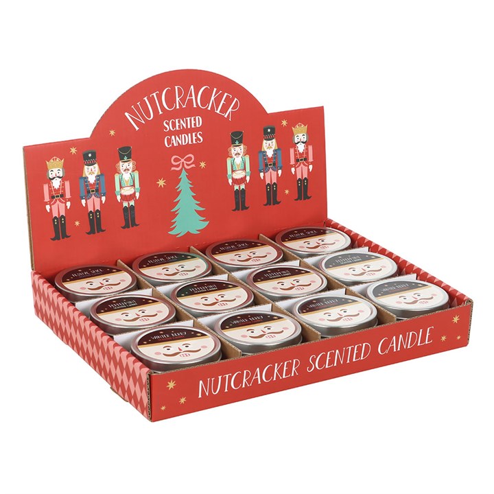 Set of 12 Nutcracker Candles in Display