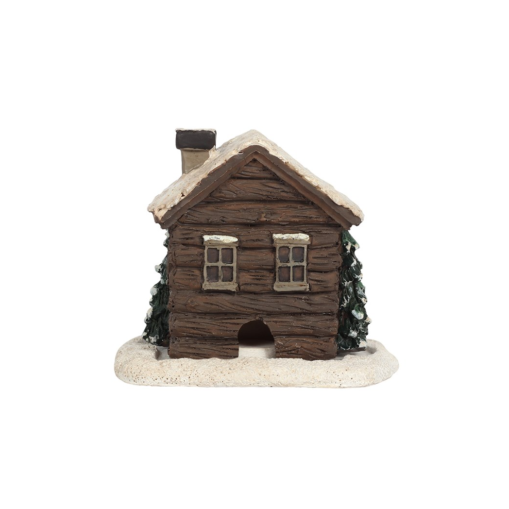 Log Cabin Incense Cone Burner